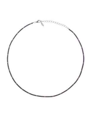 COLLANA TENNISMANIA ZIRCONI BLU E BIANCHI AMEN CLT2BBLB AMEN