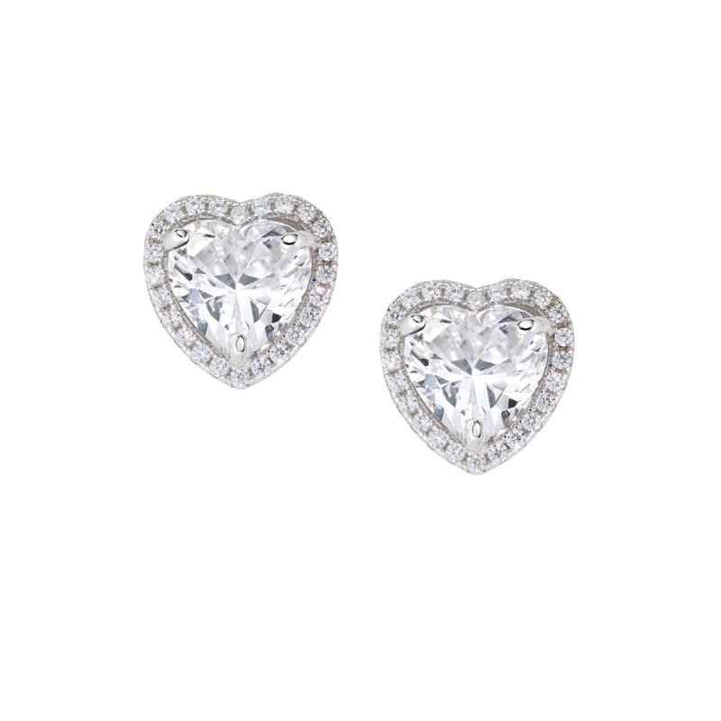 ORECCHINI BIG DIAMOND CUORE BIANCO DONNA AMEN ORECCHINI BIG DIAMOND CUORE BIANCO DONNA AMEN