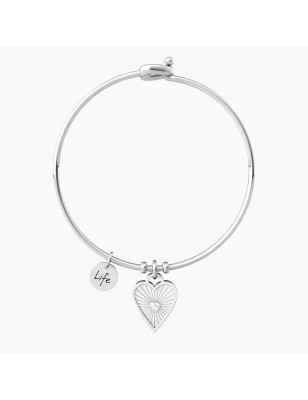BRACCIALE RIGIDO CON CUORE E SCRITTA LOVE KIDULT 731995 KIDULT
