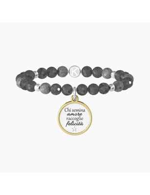 BRACCIALE IN LABRADORITE CON CIONDOLO DONNA KIDULT  732103 KIDULT