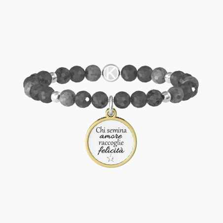 BRACCIALE IN LABRADORITE CON CIONDOLO DONNA KIDULT  732103 KIDULT