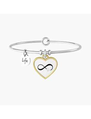 BRACCIALE RIGIDO CUORE E INFINITO DONNA KIDULT  732075 KIDULT