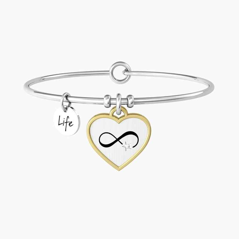 BRACCIALE RIGIDO CUORE E INFINITO DONNA KIDULT BRACCIALE RIGIDO CUORE E INFINITO DONNA KIDULT