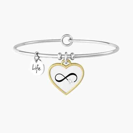 BRACCIALE RIGIDO CUORE E INFINITO DONNA KIDULT  732075 KIDULT
