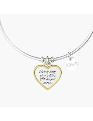 BRACCIALE RIGIDO CUORE E INFINITO DONNA KIDULT 