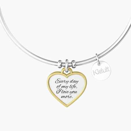 BRACCIALE RIGIDO CUORE E INFINITO DONNA KIDULT 