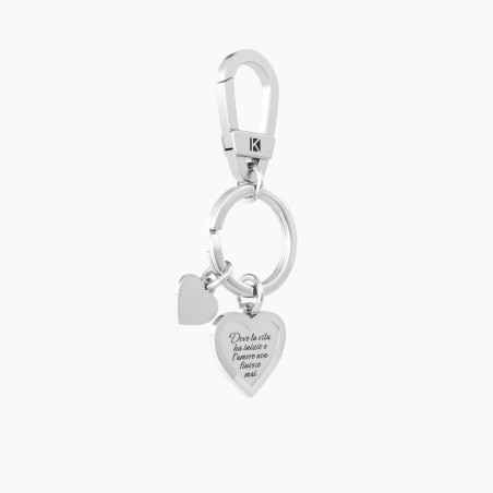 PORTACHIAVI CON CUORE E FRASE FAMIGLIA  KIDULT 