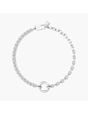 BRACCIALE DUETTO IN ACCIAIO CON ZIRCONI KIDULT