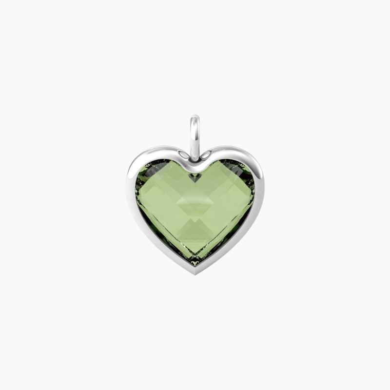 CIONDOLO GRANDE CUORE VERDE DONNA KIDULT CIONDOLO GRANDE CUORE VERDE DONNA KIDULT
