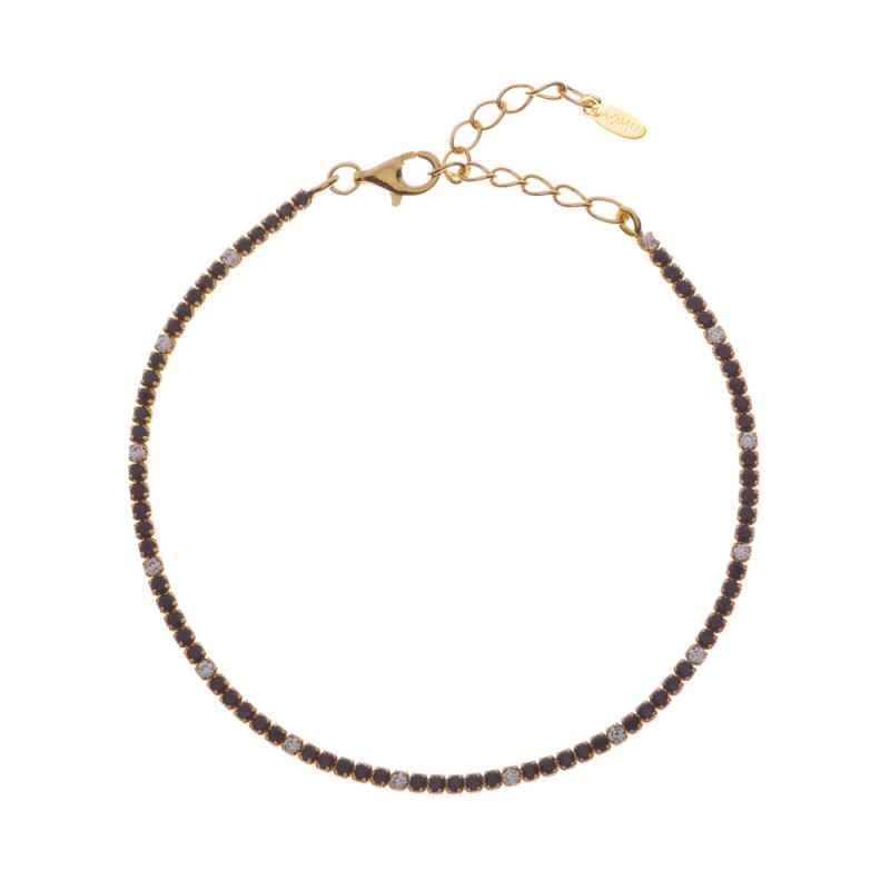 BRACCIALE TENNISMANIA ZIRCONI NERI E BIANCHI DONNA AMEN BRACCIALE TENNISMANIA ZIRCONI NERI E BIANCHI DONNA AMEN