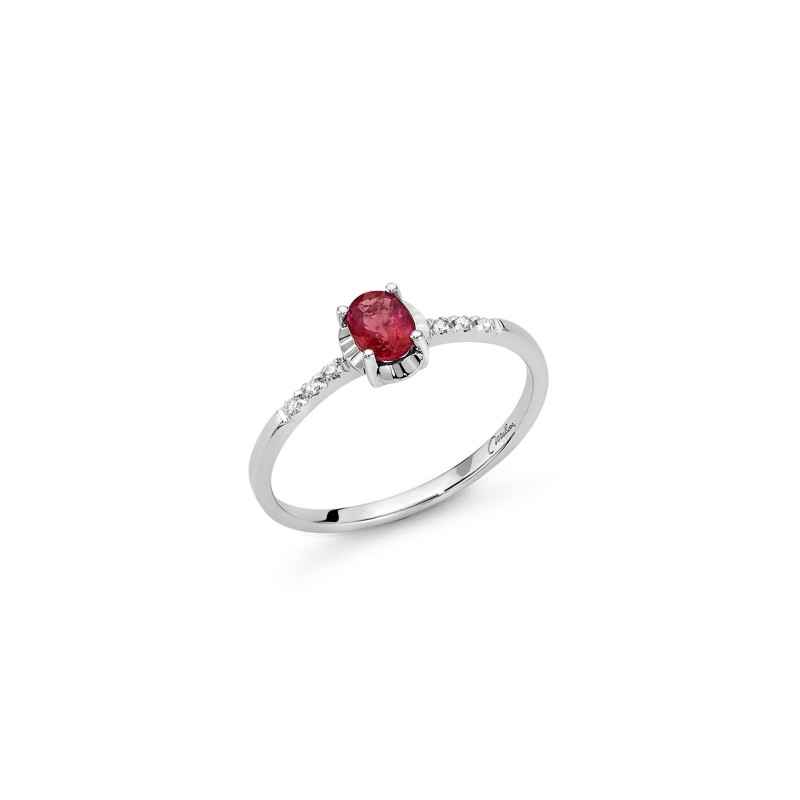 ANELLO RUBINO E DIAMANTI DONNA MILUNA LE GEMME ANELLO RUBINO E DIAMANTI DONNA MILUNA LE GEMME