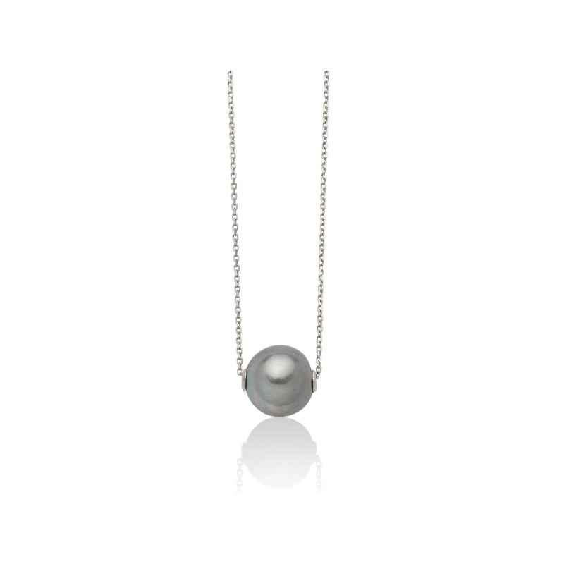 COLLANA PERLA GRIGIA DONNA MILUNA LE PERLE COLLANA PERLA GRIGIA DONNA MILUNA LE PERLE