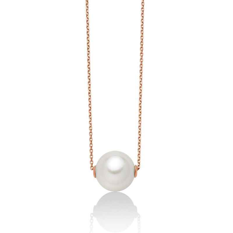 COLLANA PERLA ORO ROSA DONNA MILUNA LE PERLE COLLANA PERLA ORO ROSA DONNA MILUNA LE PERLE
