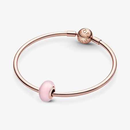 CHARM VETRO MURANO ROSA OPACO DONNA PANDORA