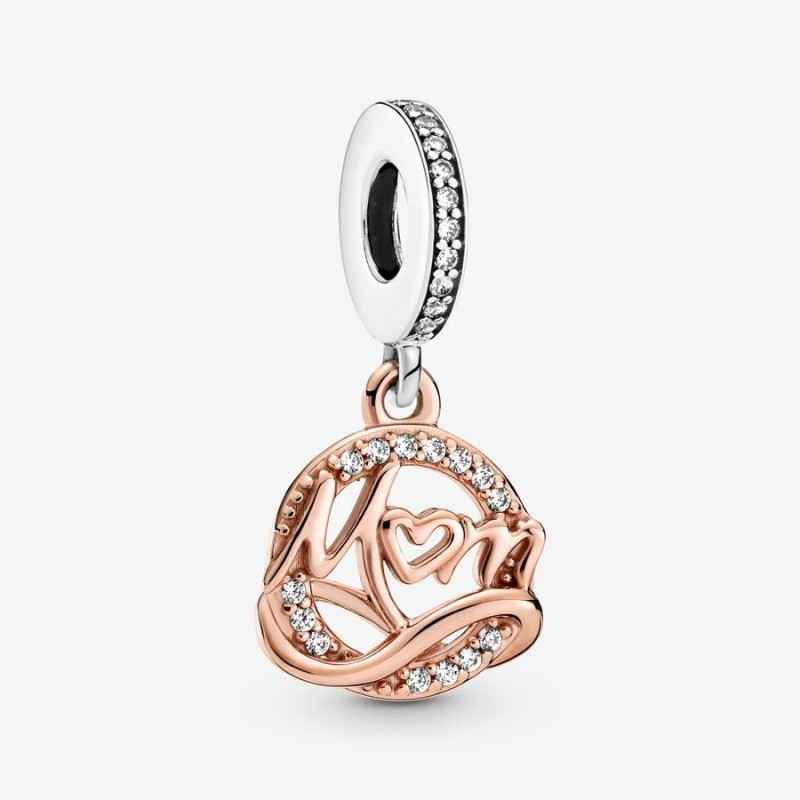 CHARM PENDENTE MAMMA PLACCATO ORO ROSA PANDORA CHARM PENDENTE MAMMA PLACCATO ORO ROSA PANDORA