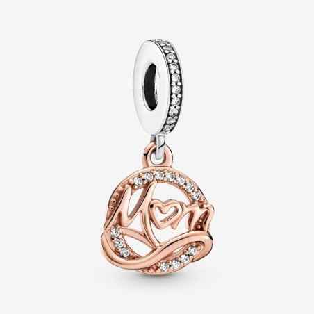 CHARM PENDENTE MAMMA PLACCATO ORO ROSA PANDORA 789374C01 PANDORA
