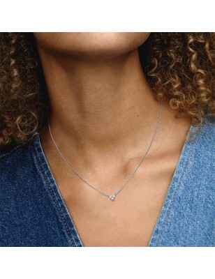 COLLANA CUORE CON TRE PIETRE DONNA PANDORA  393014C01-45 PANDORA