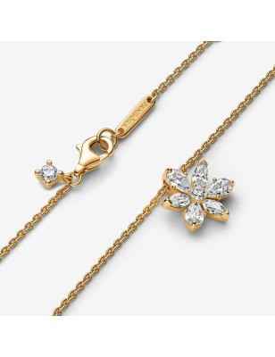 COLLANA HERBARIUM FIORE LUMINOSO DORATO DONNA PANDORA 