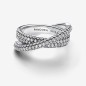 ANELLO PAVE' FASCIA INTRECCIATA MIS.48 DONNA PANDORA ANELLO PAVE' FASCIA INTRECCIATA MIS.48 DONNA PANDORA