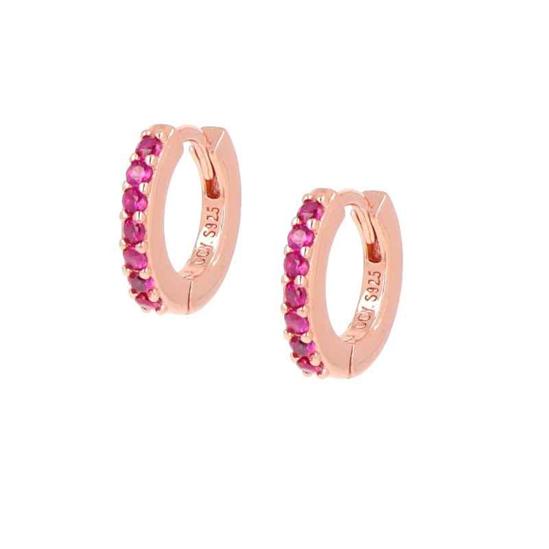 ORECCHINI CERCHIO ROSE TENNIS MANIA ZIRCONI FUCSIA DONNA AMEN ORECCHINI CERCHIO ROSE TENNIS MANIA ZIRCONI FUCSIA DONNA AMEN