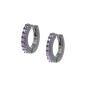 ORECCHINI CERCHIO RUTENIO TENNIS MANIA ZIRCONI LILLA DONNA AMEN ORECCHINI CERCHIO RUTENIO TENNIS MANIA ZIRCONI LILLA DONNA AMEN