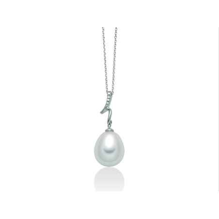 ORECCHINI ORO BIANCO DIAMANTI DONNA MILUNA LE PERLE PCL5854X MILUNA