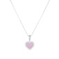 COLLANA CUORE ROSA E ZIRCONI DONNA AMEN COLLANA CUORE ROSA E ZIRCONI DONNA AMEN