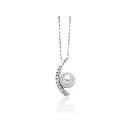 COLLANA PENDENTE PERLA AKOYA DONNA MILUNA LE PERLE PCL6255 MILUNA