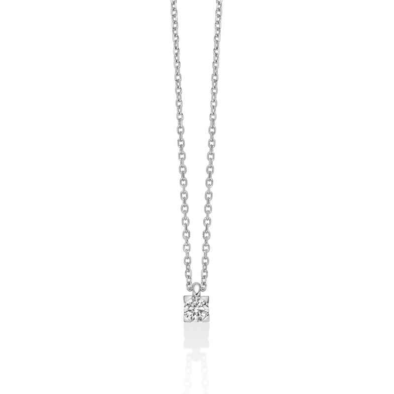 COLLANA PUNTO LUCE ORO BIANCO DONNA MILUNA I DIAMANTI COLLANA PUNTO LUCE ORO BIANCO DONNA MILUNA I DIAMANTI